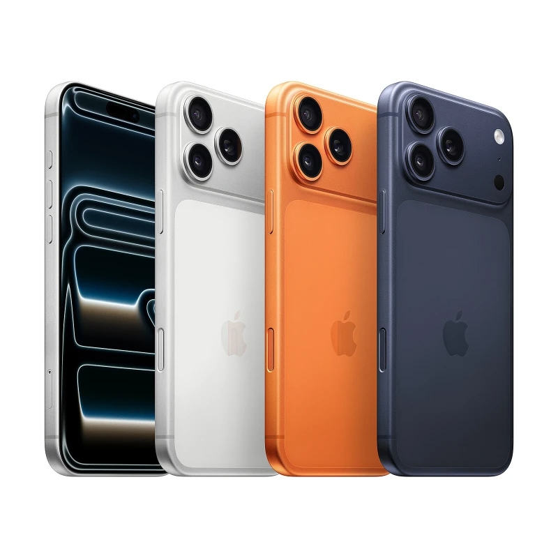 Smartphone Apple iPhone 17 Pro Max 256 Go – Écran 6.9" OLED 120Hz Puce A19 Bionic Triple caméra 48MP 5G Titane