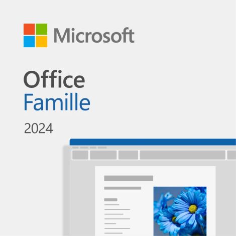 Microsoft Office Famille 2024 - Achat définitif pour 1 PC ou Mac (EP2-06843)